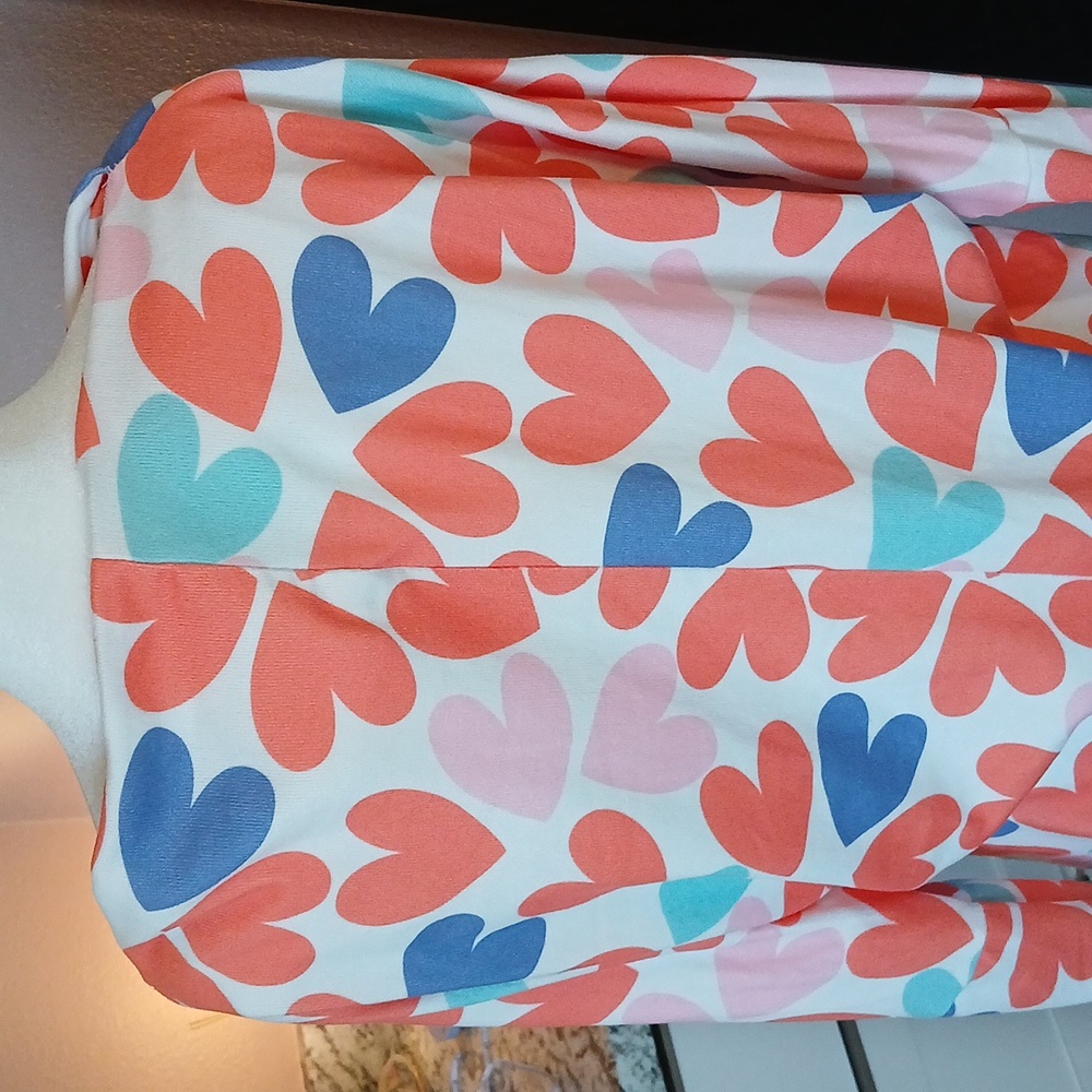 FSL Apparel Hearts Blouse Womens Jersey Top Shirt Size M - Picture 5 of 7